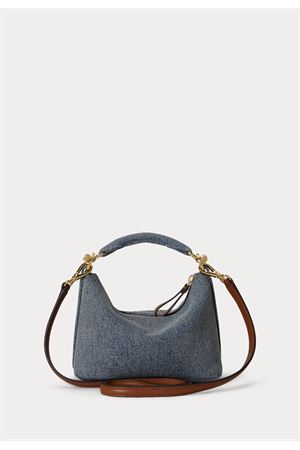 Blke Mini Sh-Shoulder Bag-Small-Wshd Denim/Ntrl Sm LAUREN RALPH LAUREN | Tracolla | 431P10532001